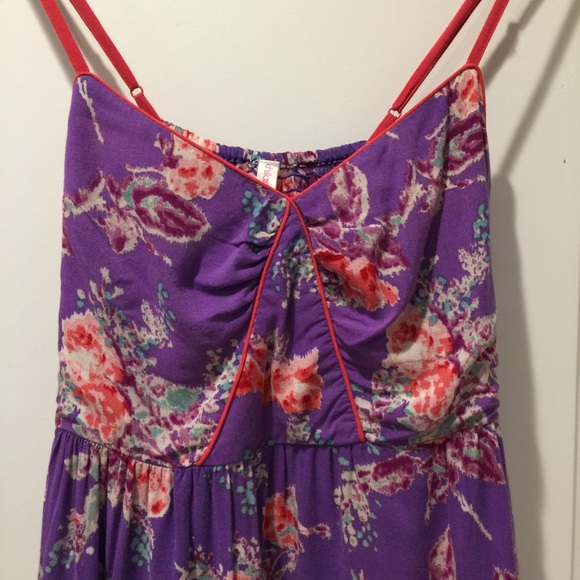 Beautiful Purple and Rose Floral Dress from Target - Picture 3 of 8